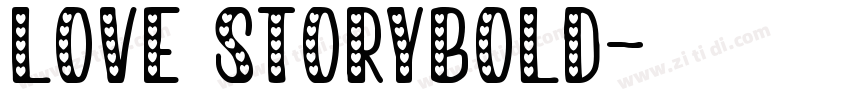 love storyBold字体转换